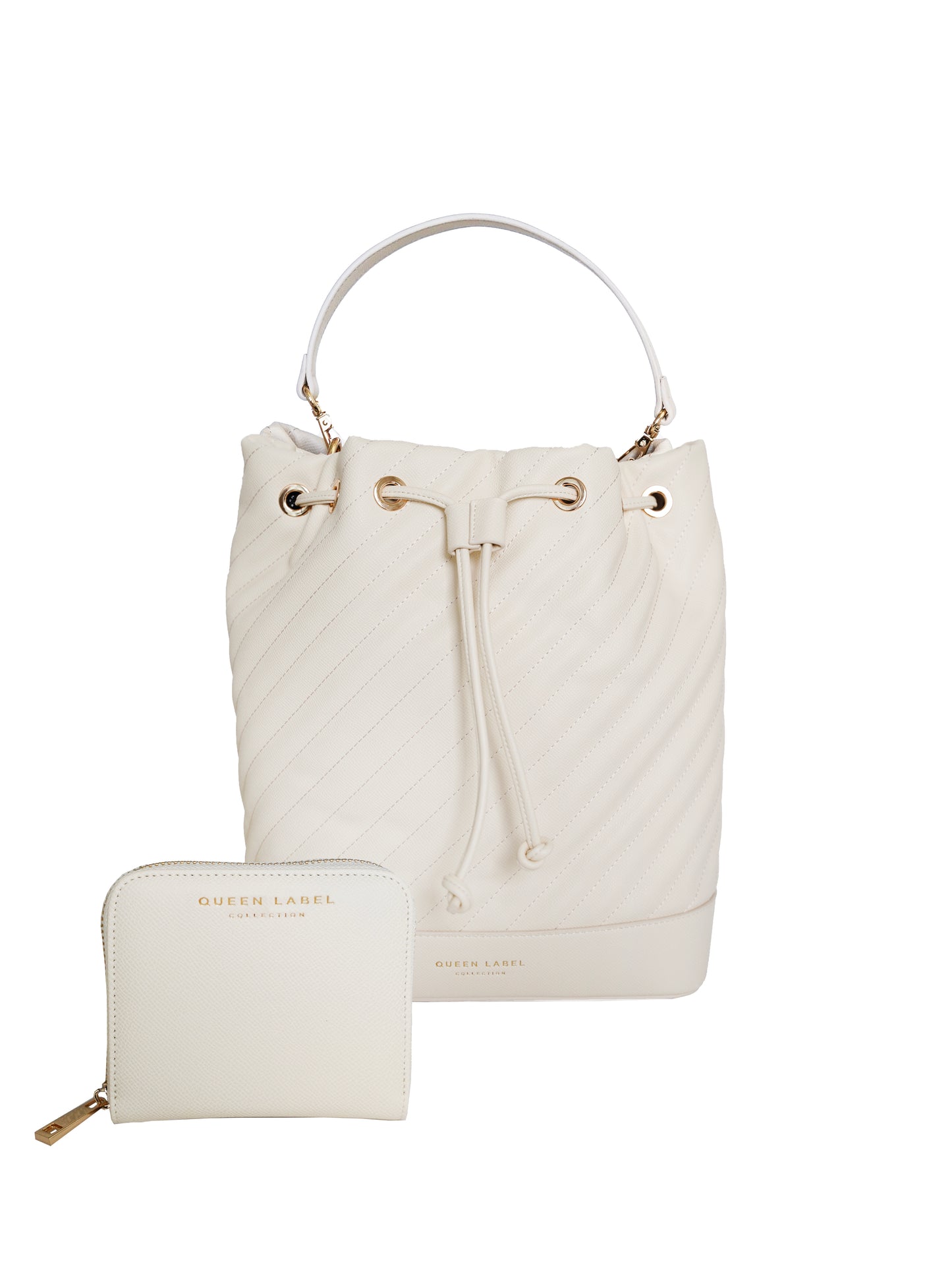 Sophia Bucket Bag - Cream